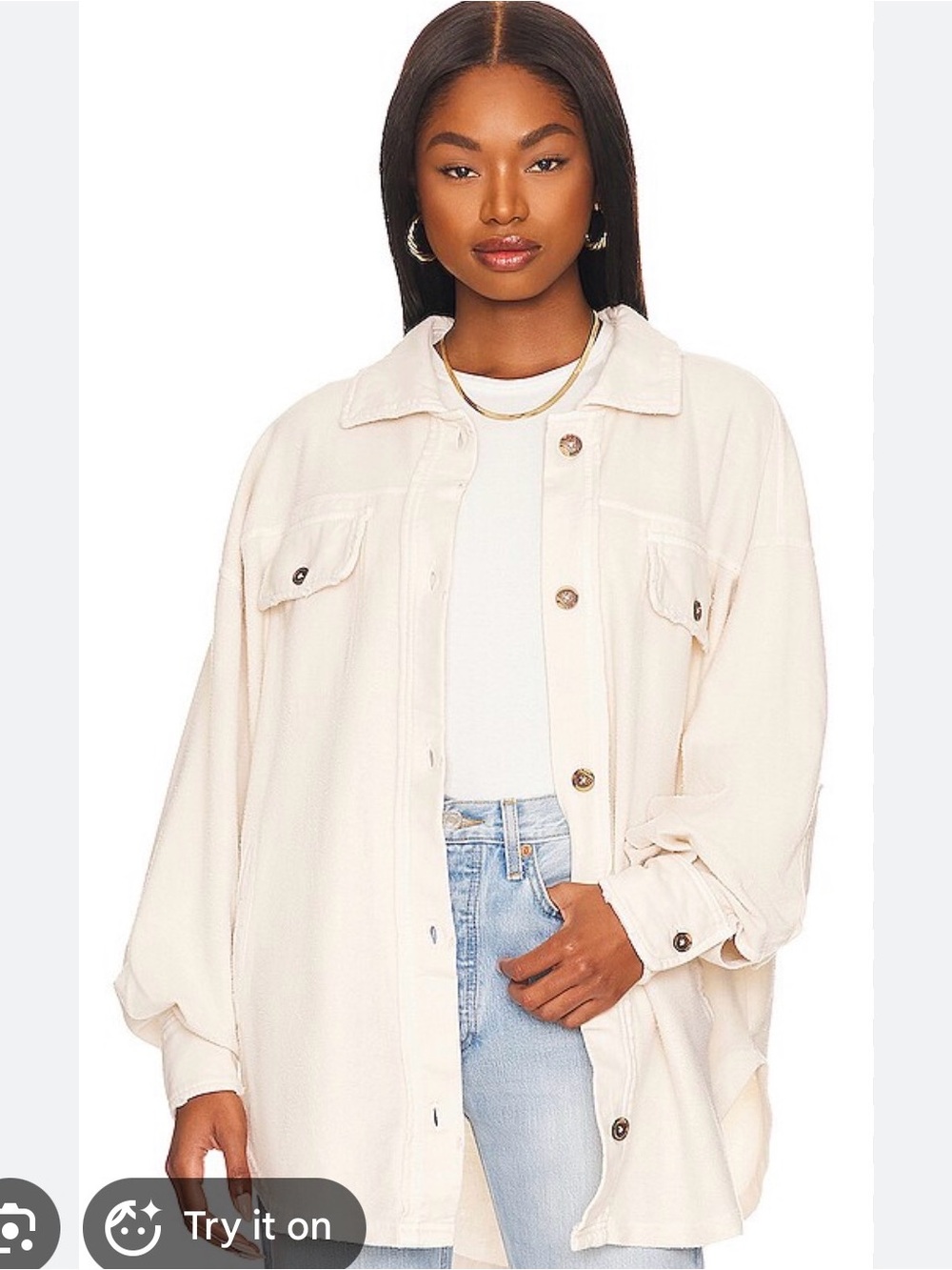Free People Ruby Oversized Shirt Jacket
